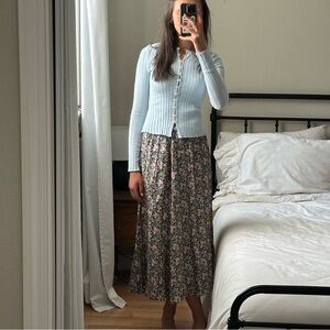 Zara floral maxi skirt size small